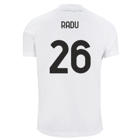Lazio 125th Anniversary Cotton Tee (White) (Radu 26)