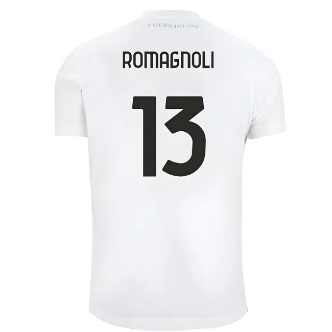 Lazio 125th Anniversary Cotton Tee (White) (Romagnoli 13)