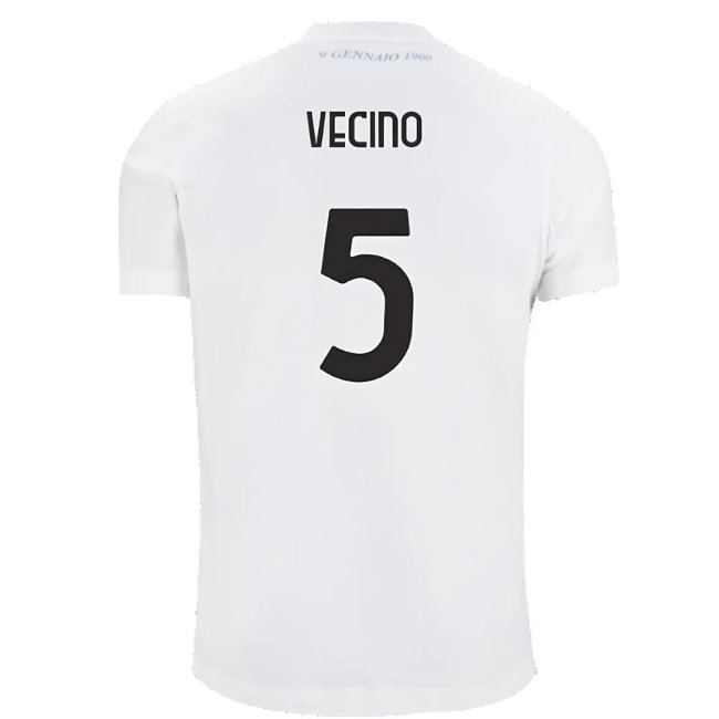 Lazio 125th Anniversary Cotton Tee (White) (Vecino 5)