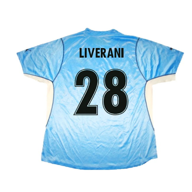 Lazio 2001-02 Home Shirt (Very Good) (Liverani 28)