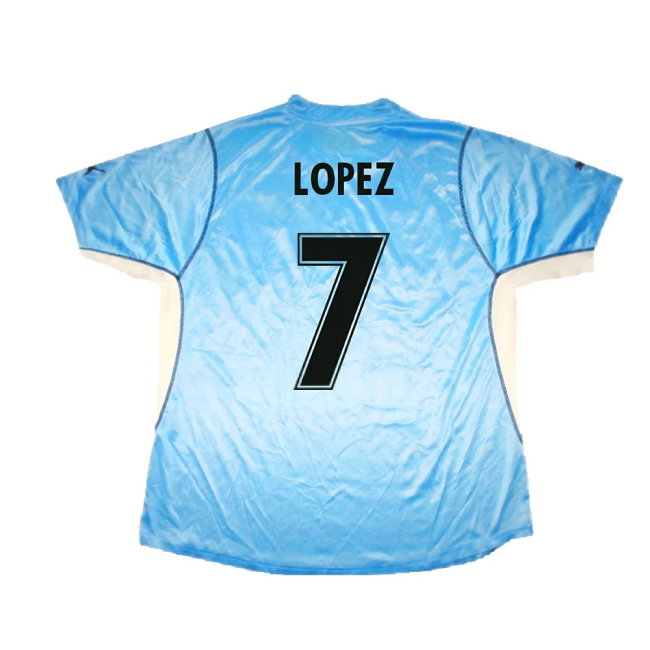 Lazio 2001-02 Home Shirt (Very Good) (Lopez 7)