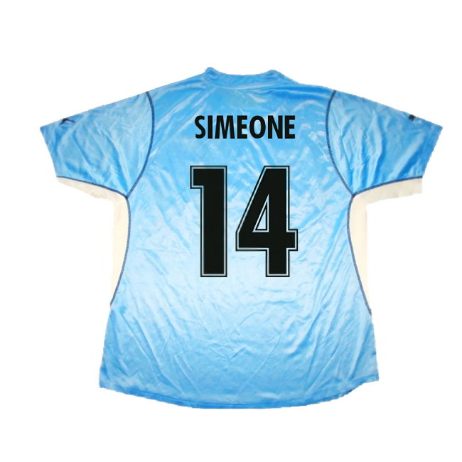 Lazio 2001-02 Home Shirt (Very Good) (Simeone 14)