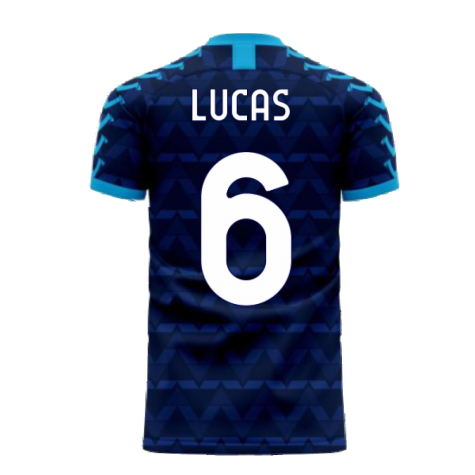 Lazio 2023-2024 Away Concept Football Kit (Viper) (LUCAS 6) - Little Boys