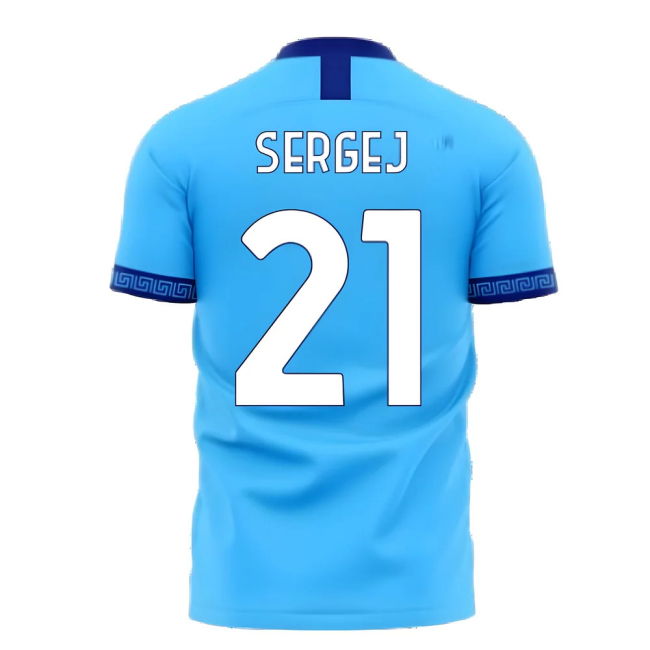 Lazio 2025-2026 Home Concept Football Kit (Libero) (SERGEJ 21)