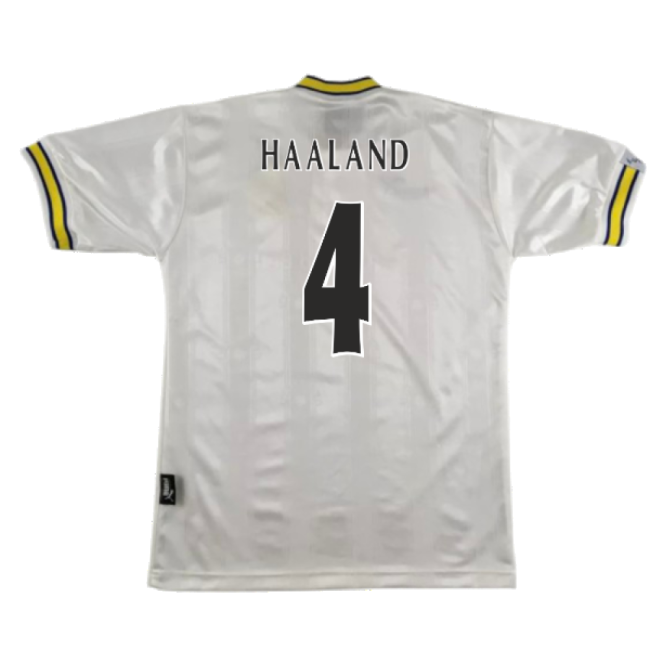 Leeds United 1996-98 Home Shirt (L) (Mint) (Haaland 4)