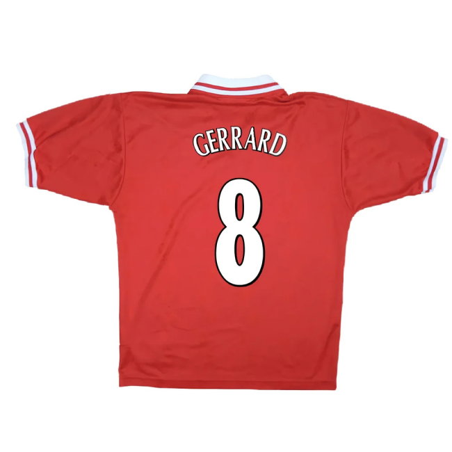 Liverpool 1996-98 Home Shirt (Excellent) (GERRARD 8)