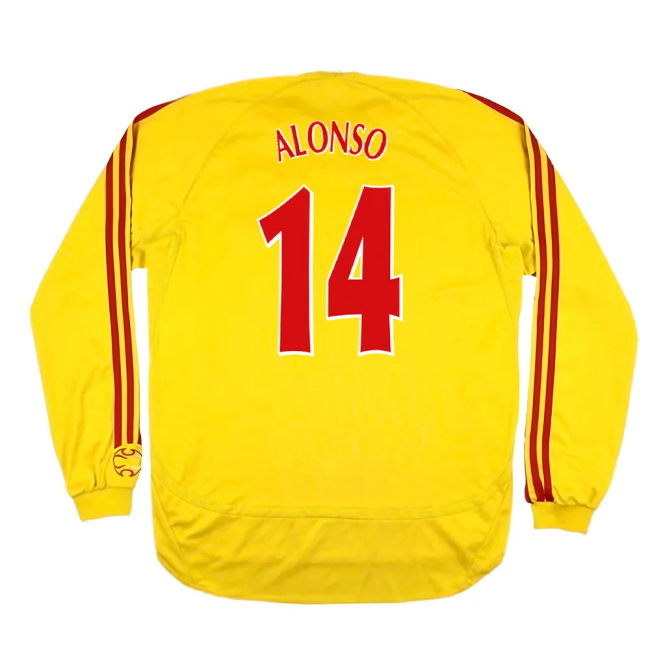 Liverpool 2006-2007 Away Long Sleeve Shirt (L) (Very Good) (ALONSO 14)