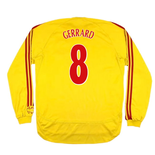 Liverpool 2006-2007 Away Long Sleeve Shirt (L) (Very Good) (GERRARD 8)