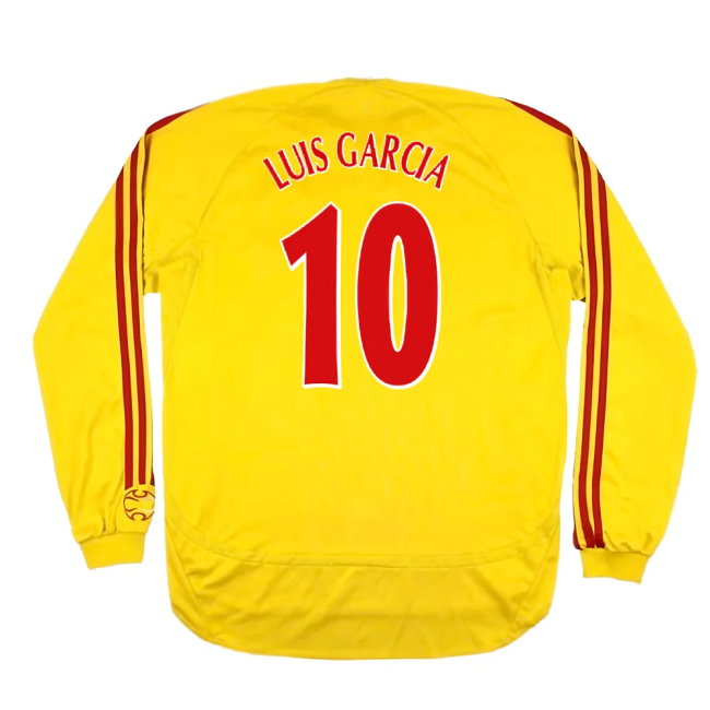 Liverpool 2006-2007 Away Long Sleeve Shirt (L) (Very Good) (LUIS GARCIA 10)