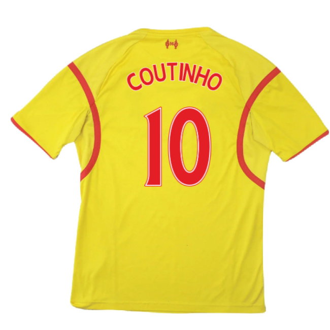 Liverpool 2014-15 Away Shirt (M) (Excellent) (COUTINHO 10)