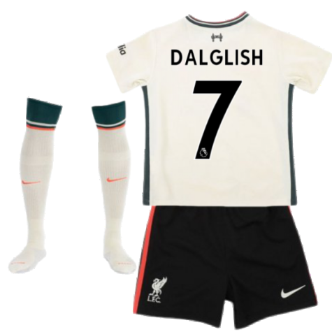 Liverpool 2021-2022 Away Little Boys Mini Kit (DALGLISH 7)