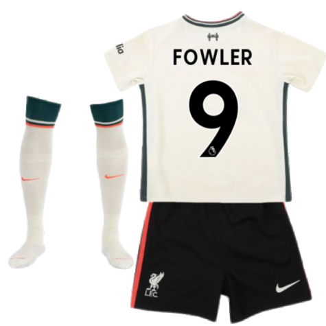 Liverpool 2021-2022 Away Little Boys Mini Kit (FOWLER 9)