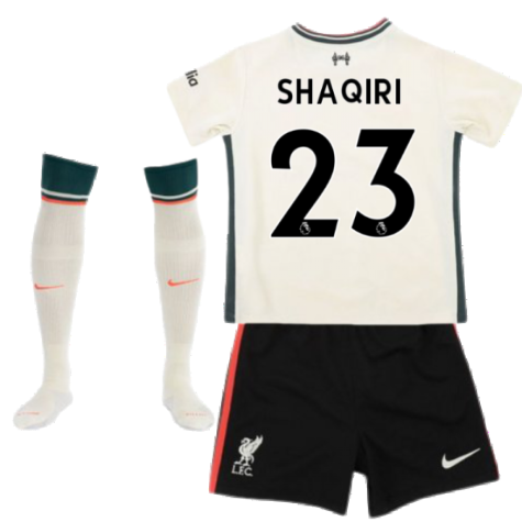 Liverpool 2021-2022 Away Little Boys Mini Kit (SHAQIRI 23)