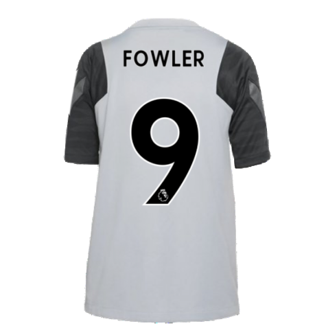 Liverpool 2021-2022 CL Training Shirt (Wolf Grey) - Kids (FOWLER 9)