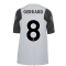 Liverpool 2021-2022 CL Training Shirt (Wolf Grey) - Kids (GERRARD 8)