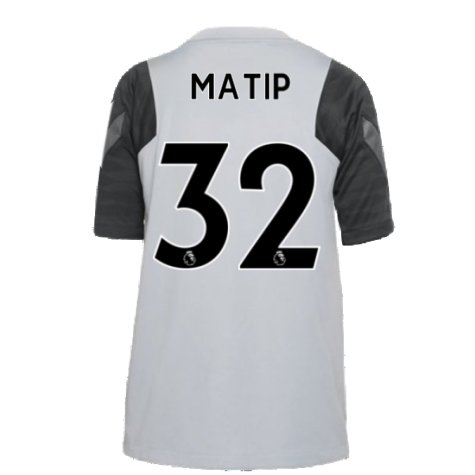 Liverpool 2021-2022 CL Training Shirt (Wolf Grey) - Kids (MATIP 32)