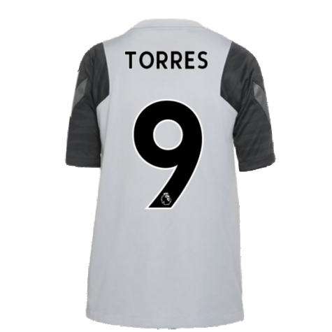 Liverpool 2021-2022 CL Training Shirt (Wolf Grey) - Kids (TORRES 9)