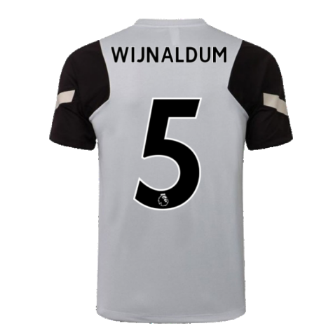 Liverpool 2021-2022 CL Training Shirt (Wolf Grey) (WIJNALDUM 5)