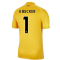 Liverpool 2021-2022 Home Goalkeeper Shirt (University Gold) - Kids (A Becker 1)