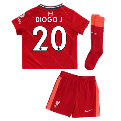 Liverpool 2021-2022 Home Little Boys Mini Kit (DIOGO J 20)