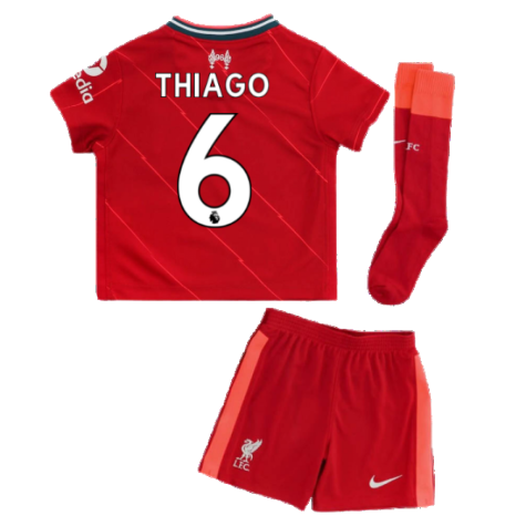 Liverpool 2021-2022 Home Little Boys Mini Kit (THIAGO 6)