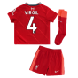 Liverpool 2021-2022 Home Little Boys Mini Kit (VIRGIL 4)