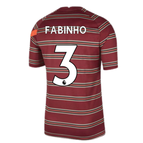 Liverpool 2021-2022 Pre-Match Training Shirt (Red) (FABINHO 3)