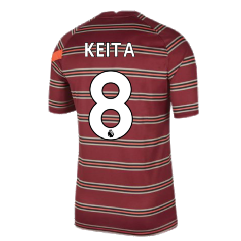 Liverpool 2021-2022 Pre-Match Training Shirt (Red) (KEITA 8)