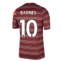 Liverpool 2021-2022 Pre-Match Training Shirt (Red) - Kids (BARNES 10)