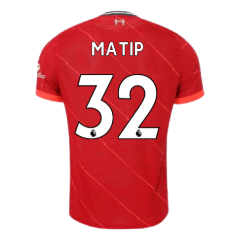 Liverpool 2021-2022 Vapor Home Shirt (Kids) (MATIP 32)