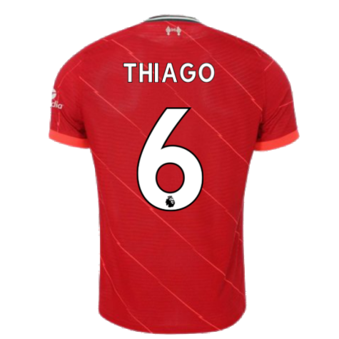 Liverpool 2021-2022 Vapor Home Shirt (THIAGO 6)