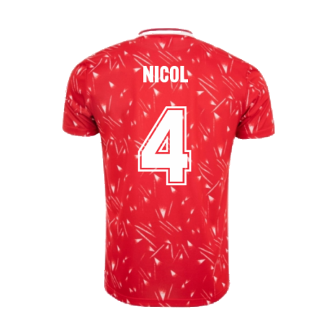 Liverpool FC 1990 Retro Football Shirt (Nicol 4)