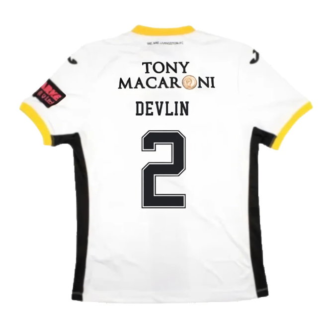 Livingston 2022-23 Away Shirt (M) (Very Good) (Devlin 2)