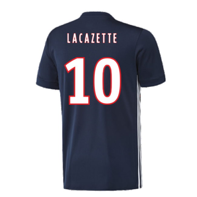Lyon 2017-18 Away Shirt ((Excellent) L) (Lacazette 10)