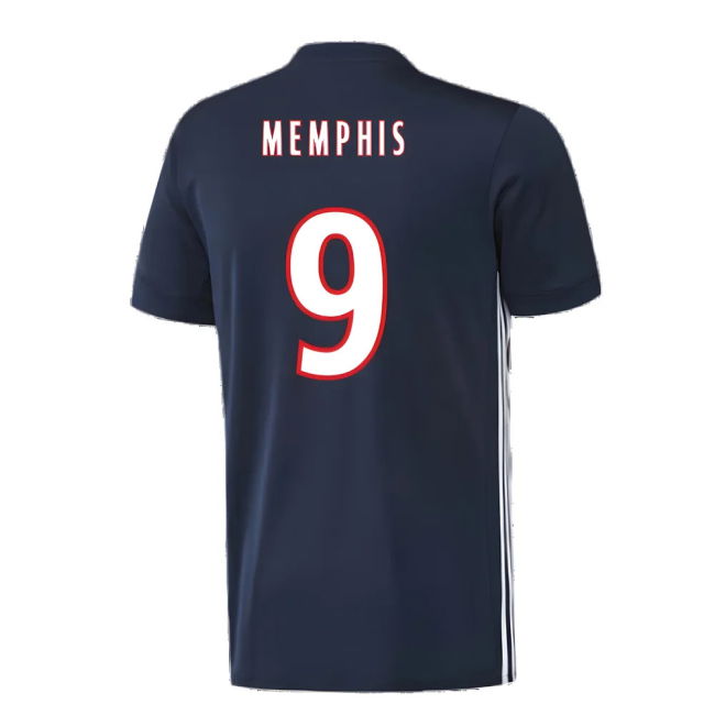 Lyon 2017-18 Away Shirt ((Excellent) L) (Memphis 9)