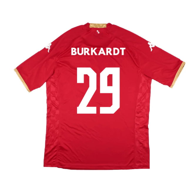 Mainz 05 2022-23 Home Shirt (Sponsorless) (3XL) (Mint) (Burkardt 29)