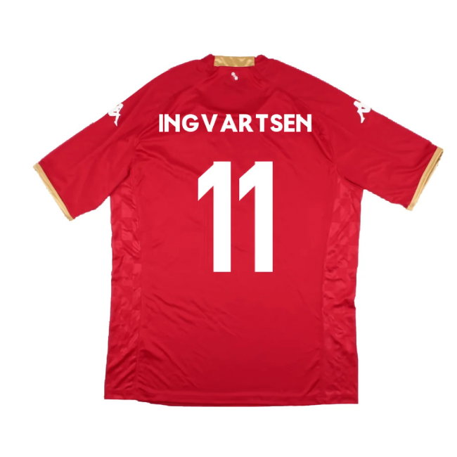 Mainz 05 2022-23 Home Shirt (Sponsorless) (3XL) (Mint) (Ingvartsen 11)