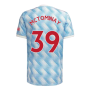 Man Utd 2021-2022 Away Shirt (Kids) (McTOMINAY 39)