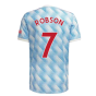 Man Utd 2021-2022 Away Shirt (Kids) (ROBSON 7)