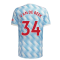 Man Utd 2021-2022 Away Shirt (Kids) (VAN DE BEEK 34)