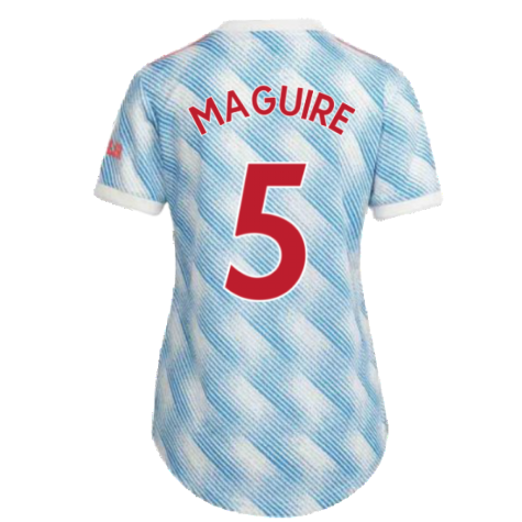 Man Utd 2021-2022 Away Shirt (Ladies) (MAGUIRE 5)