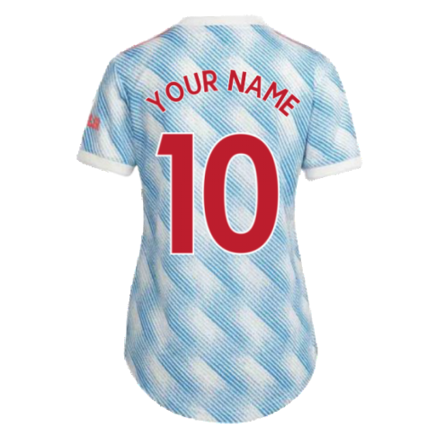 Man Utd 2021-2022 Away Shirt (Ladies) (Your Name)