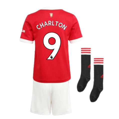 Man Utd 2021-2022 Home Mini Kit (CHARLTON 9)