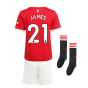 Man Utd 2021-2022 Home Mini Kit (JAMES 21)