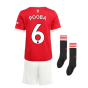Man Utd 2021-2022 Home Mini Kit (POGBA 6)