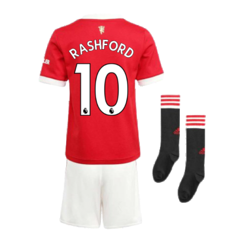 Man Utd 2021-2022 Home Mini Kit (RASHFORD 10)