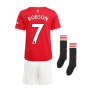 Man Utd 2021-2022 Home Mini Kit (ROBSON 7)