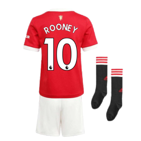 Man Utd 2021-2022 Home Mini Kit (ROONEY 10)