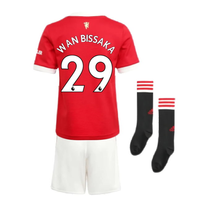 Man Utd 2021-2022 Home Mini Kit (WAN BISSAKA 29)