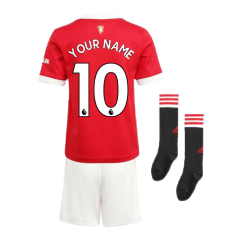 Man Utd 2021-2022 Home Mini Kit (Your Name)